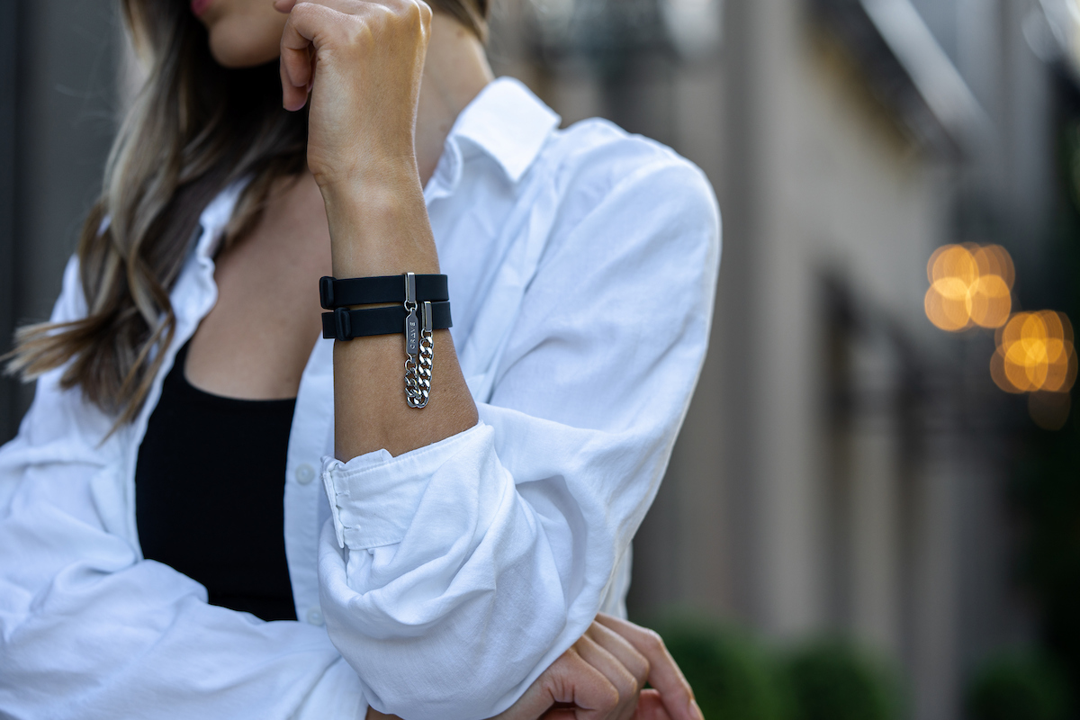 ID Cuff Bracelet black